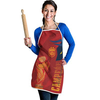 La Furia Roja Espana Apron Campeones del Mundo 2026