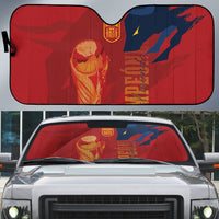 La Furia Roja Espana Auto Sun Shade Campeones del Mundo 2026