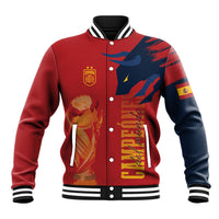 La Furia Roja Espana Custom Baseball Jacket Campeones del Mundo 2026
