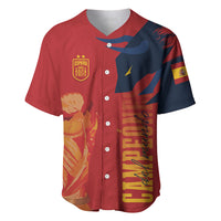 La Furia Roja Espana Custom Baseball Jersey Campeones del Mundo 2026