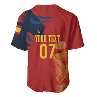 La Furia Roja Espana Custom Baseball Jersey Campeones del Mundo 2026