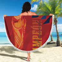 La Furia Roja Espana Beach Blanket Campeones del Mundo 2026