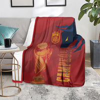 La Furia Roja Espana Blanket Campeones del Mundo 2026