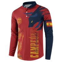 La Furia Roja Espana Custom Button Sweatshirt Campeones del Mundo 2026