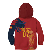 La Furia Roja Espana Custom Kid Hoodie Campeones del Mundo 2026