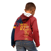 La Furia Roja Espana Custom Kid Hoodie Campeones del Mundo 2026