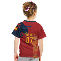 La Furia Roja Espana Custom Kid T Shirt Campeones del Mundo 2026