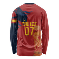 La Furia Roja Espana Custom Long Sleeve Shirt Campeones del Mundo 2026