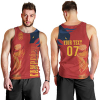 La Furia Roja Espana Custom Men Tank Top Campeones del Mundo 2026