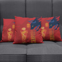 La Furia Roja Espana Pillow Cover Campeones del Mundo 2026