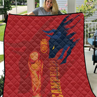 La Furia Roja Espana Quilt Campeones del Mundo 2026