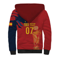 La Furia Roja Espana Custom Sherpa Hoodie Campeones del Mundo 2026