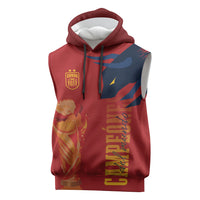 La Furia Roja Espana Custom Sleeveless Hoodie Campeones del Mundo 2026