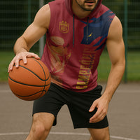 La Furia Roja Espana Custom Sleeveless Hoodie Campeones del Mundo 2026