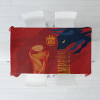 La Furia Roja Espana Tablecloth Campeones del Mundo 2026