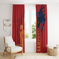 La Furia Roja Espana Window Curtain Campeones del Mundo 2026