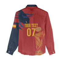 La Furia Roja Espana Custom Women Casual Shirt Campeones del Mundo 2026