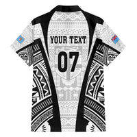 Personalised Fiji Rugby Hawaiian Shirt 2023 World Cup History Makers - White Ver - Wonder Print Shop