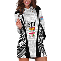 Personalised Fiji Rugby Hoodie Dress 2023 World Cup History Makers - White Ver - Wonder Print Shop