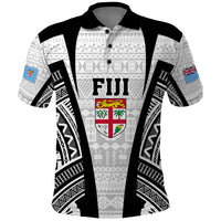 Personalised Fiji Rugby Polo Shirt 2023 World Cup History Makers - White Ver - Wonder Print Shop