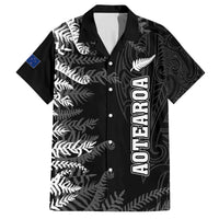 Personalised New Zealand Rugby Family Matching Tank Maxi Dress and Hawaiian Shirt Silver Fern Basic 2023 World Cup - Wonder Print Shop