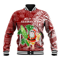 Hawaii Christmas Mele Kalikimaka Baseball Jacket Santa Claus LT7 - Wonder Print Shop