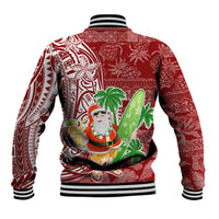 Hawaii Christmas Mele Kalikimaka Baseball Jacket Santa Claus LT7 - Wonder Print Shop