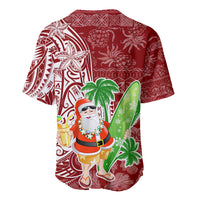 Hawaii Christmas Mele Kalikimaka Baseball Jersey Santa Claus LT7 - Wonder Print Shop