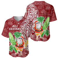 Hawaii Christmas Mele Kalikimaka Baseball Jersey Santa Claus LT7 - Wonder Print Shop