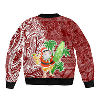 Hawaii Christmas Mele Kalikimaka Bomber Jacket Santa Claus LT7 - Wonder Print Shop