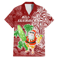 Hawaii Christmas Mele Kalikimaka Family Matching Mermaid Dress and Hawaiian Shirt Santa Claus LT7 - Wonder Print Shop