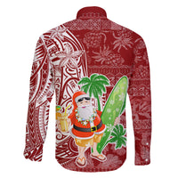 Hawaii Christmas Mele Kalikimaka Family Matching Puletasi Dress and Hawaiian Shirt Santa Claus - Wonder Print Shop