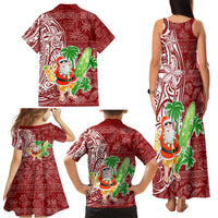 Hawaii Christmas Mele Kalikimaka Family Matching Tank Maxi Dress and Hawaiian Shirt Santa Claus - Wonder Print Shop