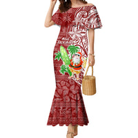 Hawaii Christmas Mele Kalikimaka Mermaid Dress Santa Claus - Wonder Print Shop