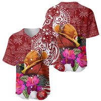 Papua New Guinea Christmas Baseball Jersey Bird-of-Paradise Special LT7 - Wonder Print Shop