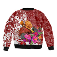 Papua New Guinea Christmas Bomber Jacket Bird-of-Paradise Special LT7 - Wonder Print Shop