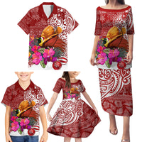 Papua New Guinea Christmas Family Matching Puletasi Dress and Hawaiian Shirt Bird-of-Paradise Special - Wonder Print Shop