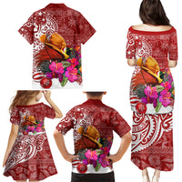 Papua New Guinea Christmas Family Matching Puletasi Dress and Hawaiian Shirt Bird-of-Paradise Special - Wonder Print Shop