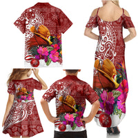 Papua New Guinea Christmas Family Matching Summer Maxi Dress and Hawaiian Shirt Bird-of-Paradise Special - Wonder Print Shop