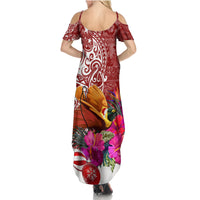 Papua New Guinea Christmas Family Matching Summer Maxi Dress and Hawaiian Shirt Bird-of-Paradise Special - Wonder Print Shop