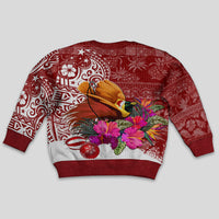 Papua New Guinea Christmas Kid Ugly Christmas Sweater Bird-of-Paradise Special - Wonder Print Shop