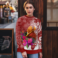 Papua New Guinea Christmas Ugly Christmas Sweater Bird-of-Paradise Special - Wonder Print Shop