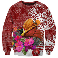 Papua New Guinea Christmas Sweatshirt Bird-of-Paradise Special - Wonder Print Shop