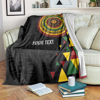 Personalized Adinkra Akan Culture Blanket Afrikan Colors