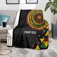 Personalized Adinkra Akan Culture Blanket Afrikan Colors