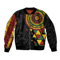 Personalized Adinkra Akan Culture Bomber Jacket Afrikan Colors