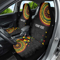 Personalized Adinkra Akan Culture Car Seat Cover Afrikan Colors