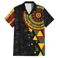Personalized Adinkra Akan Culture Family Matching Long Sleeve Bodycon Dress and Hawaiian Shirt Afrikan Colors