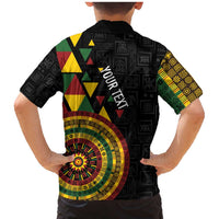 Personalized Adinkra Akan Culture Family Matching Mermaid Dress and Hawaiian Shirt Afrikan Colors