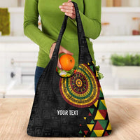 Personalized Adinkra Akan Culture Grocery Bag Afrikan Colors